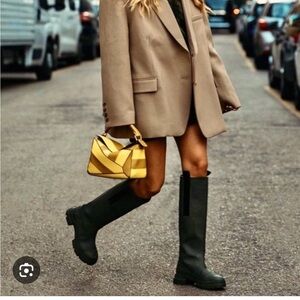 NWOT GANNI shearling lined country boot sz 6 EU 36